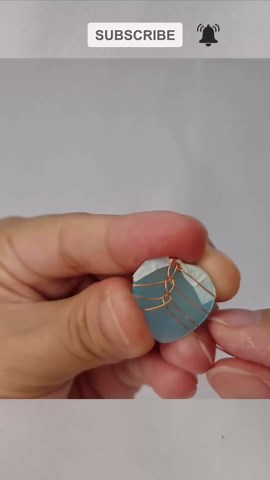 How to make beautiful pendant - wire wrap stones without holes #shortsvideo #trending #handmade