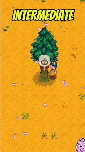 Tree planting levels in Stardew Valley #stardewvalley #shorts #games
