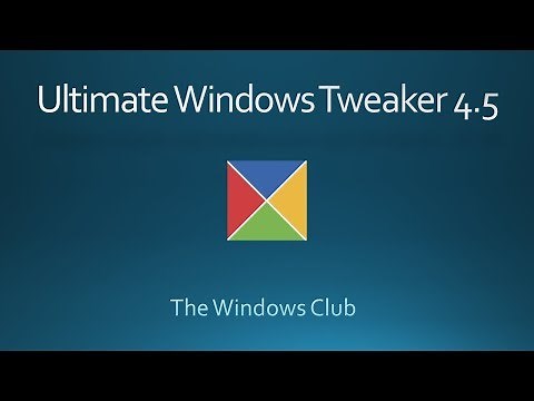 Ultimate Windows Tweaker 4.5
