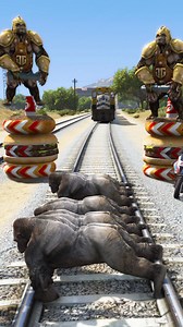 Super Gorilla Stops Impossible Train! | Carbon Gaming