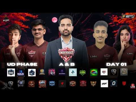 UNDERDOG'S UPRISING // UNDERDOGS GROUP 1 & 2 // FF MAX ESPORTS TOURNAMENT LIVE // #esportsindia