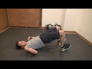 バックブリッジ (体幹トレーニング）: Back Bridge (Core Training)