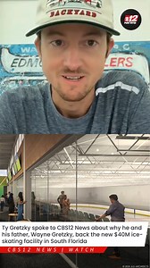 1.9K views | TRADE THOSE FLIP FLOPS FOR SKATES | Ty Gretzky spoke to CBS12 News about why he and his father back the new $40 million ice-skating facility. View more: https://bit.ly/3VPIp1u | CBS 12 News | Facebook