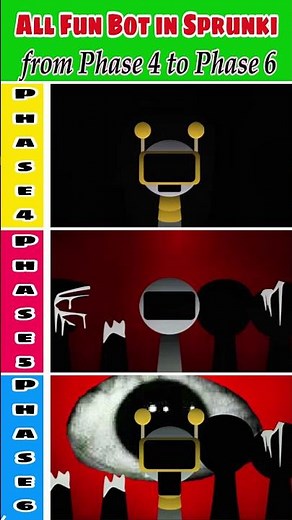 All Fun Bot in Sprunki incredibox | From Phase 4 to Phase 6. #sprunki #sprunkiincredibox #sprunkimix
