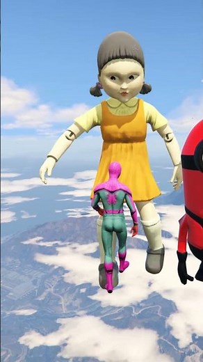 GTA 5 Epic Water Ragdolls Spiderman Jump/Fails Ep #shorts