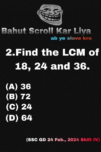 DAY.4 ✅ SSC GD(MATH)✅PREVIOUS YEAR QUESTION II✅