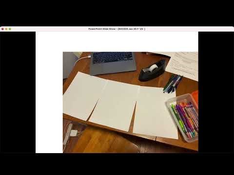 BIO409/509 Tues., Jan., 30th, Cell and Molec. Biology, David Champlin, USM