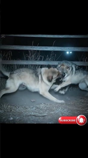 Caught on Camera: Wolves and Dogs Face Off! #amazingnature #animals #wildlife