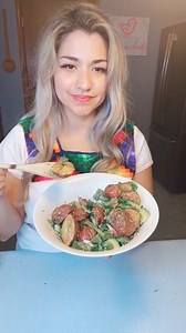 Fresh nopal cactus salad – traditional Latin recipe