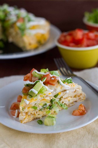 Chicken Tortilla Stack