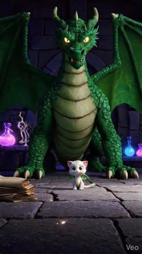 little girls transfer into dragon magically,