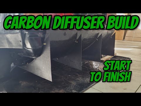 DIY Carbon Fiber Radiused Diffuser for a Budget Build