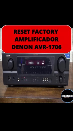 COMO RESTABLECER UN AMPLIFICADOR DENON AVR-1706 #RESET #DENON #TUTOR #tutorial #TUTORIAL #audio #hometheater #hometheatre #ONKYO #YAMAHA #MARANTZ #JBL