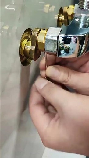 Simple Shower Faucet Installation with Eccentric Connectors|plumbing work
