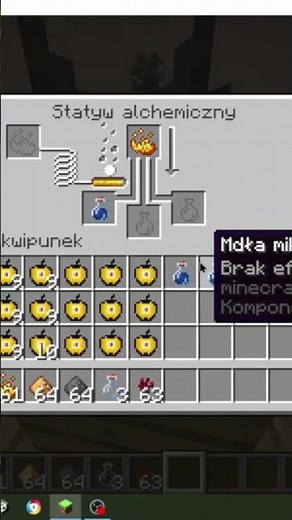 Jak zrobić potkę siły w minecraft #minedraft #poradnik #shorts