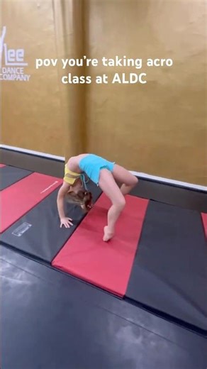 First time taking acro at ALDC 🤸‍♀️#dance #dancerlife #fypage #dancer #dancevideo