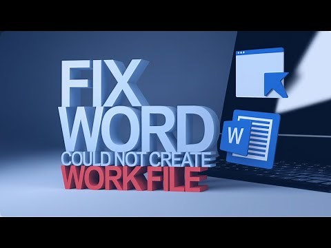 Fix Word Could Not Create the Work File. Check the Temp Environment Variable [Step Guide]