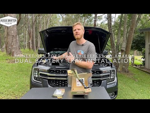 RA Next Gen Ford Ranger DIY Dual Battery Tray Installation Guide | Piranha | AussieDrifter Touring