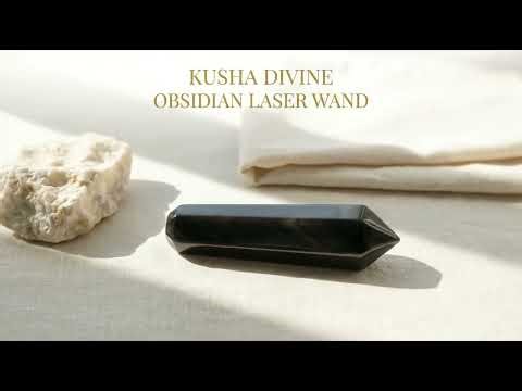Obsidian Laser Wand - kusha divine