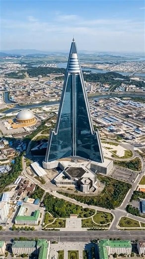 Construction Timelapse: North Korea’s Ambitious Ryugyong Hotel #architecture #buildingprojection