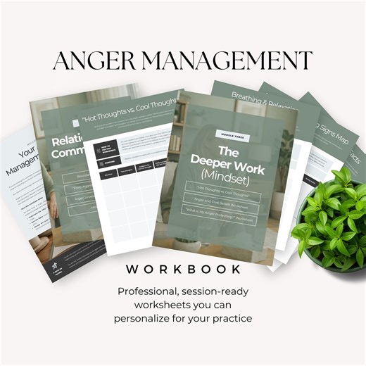 Anger Management Workbook Canva Template, Editable Therapy Worksheets, Client Handouts & Counseling Resource, Printable PDF - Etsy