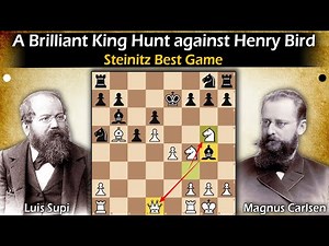 A Brilliant King Hunt against Henry Bird | Steinitz vs Bird 1870