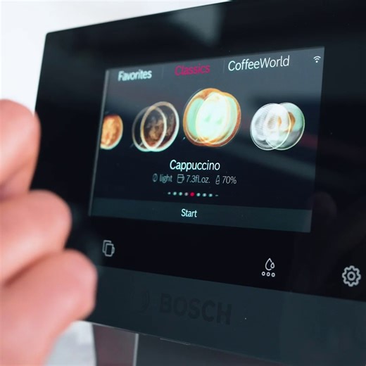 3.7K views · 13 reactions | Get a taste of this ☕️ Our new Fully Automatic Espresso Machine is arriving soon. Enjoy a sneak peek (or sip) at the link below. https://bit.ly/3JCb3M3 | Bosch Home | Facebook