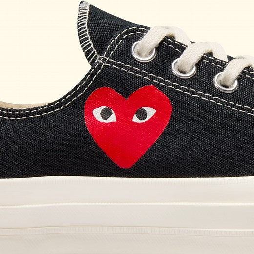 131K views · 227 reactions | Converse x CDG PLAY returns with the single heart design. Get the Chuck 70 while you can. Now available at Converse.co.za and Converse Sandton City. : www.converse.co.za/limited-edition | CONVERSE | Facebook