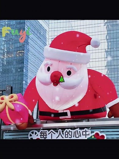 🎄 Christmas Must-See! Giant Inflatable Santa Setup for Your Holiday Decor! #inflatable
