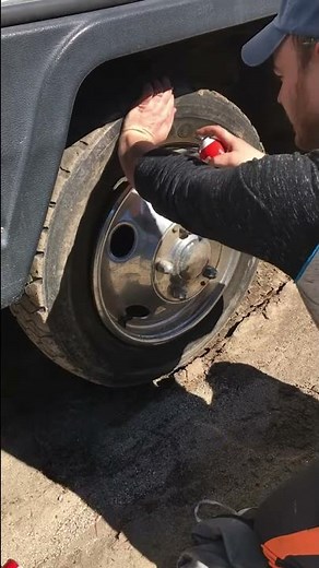 How to fix a flat tire with starting fluid
