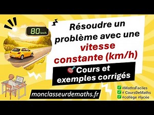 🚗 Comment calculer une distance à partir d’une vitesse en km/h ? (Méthode + exemple)