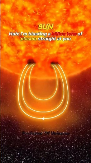 The Sun's Storms vs. Earth's Shield... Who Wins? ☠️ #Space #Earth #Sun