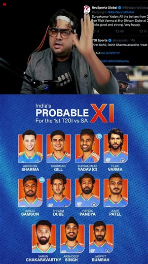 Team India 1 St T 20 Playing 11 Against South Africa