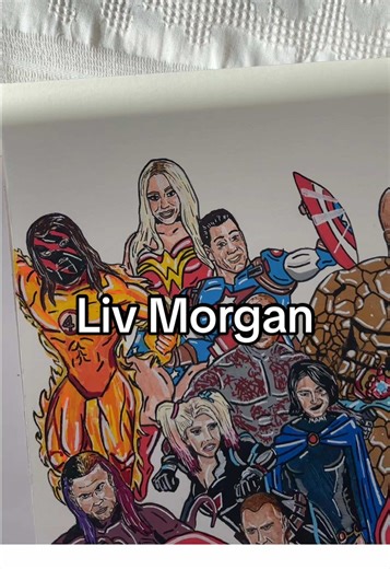 Liv Morgan as Wonder Woman: A Creative Drawing