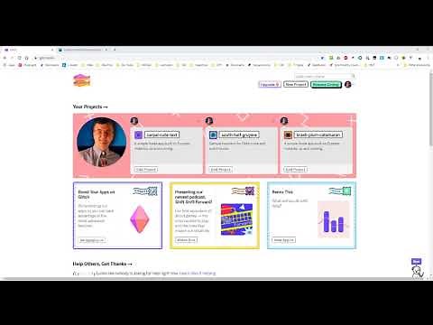 Creating a glitch com account and remixing a Glitch project