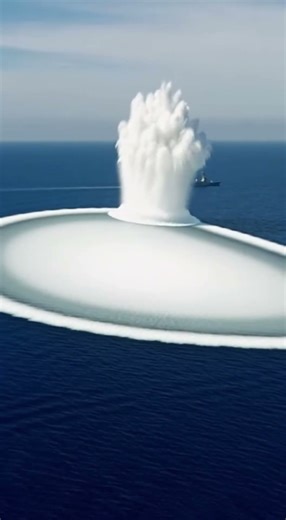 Insane Ocean Shockwave! Naval Test Recorded in 4K #shorts #viralshorts #ai #navy #shockwave