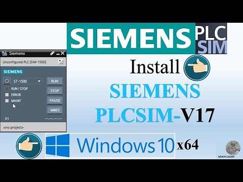 How to install SIEMENS PLCSIM V17 in Windows10x64bit