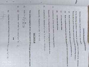 Assertion-Reason based questionsQuestion number 19 and 20 each... | Filo
