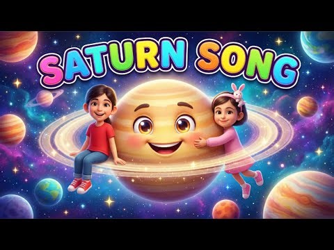 Saturn Song 🪐 | The Ringed Planet | Fun Space Song for Kids