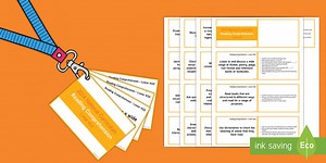 Lower KS2 Lanyard Sized Reading Comprehension Objectives Cards