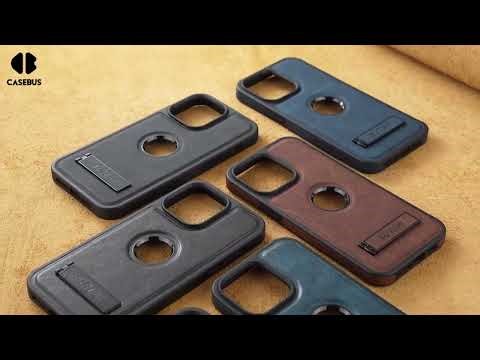 Casebus Slim Magnetic Phone Case, Support Magsafe, with Kickstand, Shockproof Protective Cover
