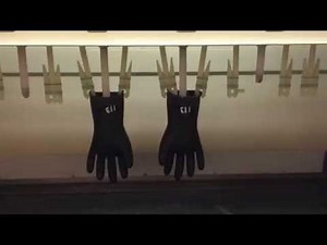 Rubber electrical gloves insulation test fail