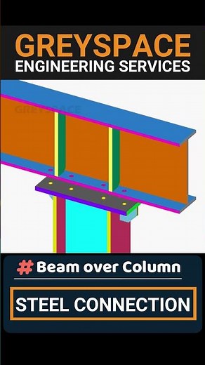 Understanding Beam-to-Column Connections with Cap Plates | Structural Steel Connections #shorts
