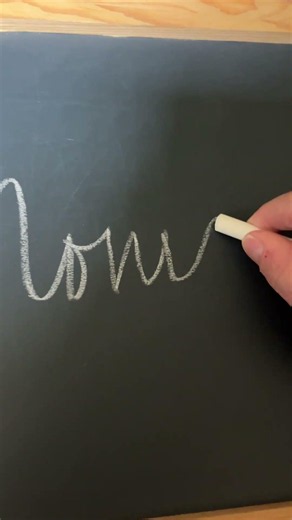 Learn Cursive Writing | Writing the Name Monica - Thin Chalk