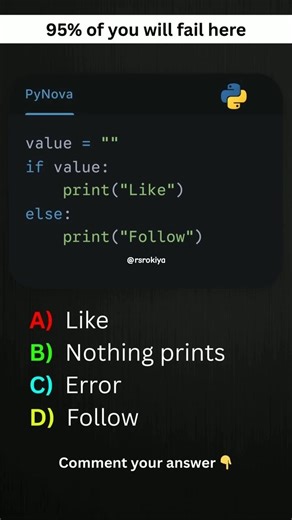 Python Programming Challenge For Beginners 🎯💯 #python #shorts #rsrokiya #coding