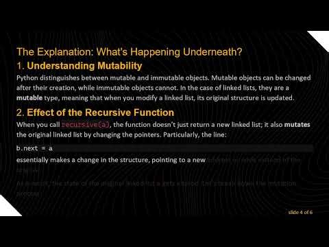 Understanding Python's mutable Behavior: Why recursive(a) != recursive(a)