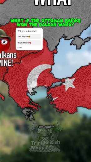 What if Türkiye won the Balkan wars? 🇪🇺👀 #mapping #geography #history #europe #ww1