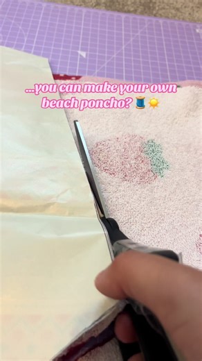 Make Your Own Beach Poncho with Two Towels