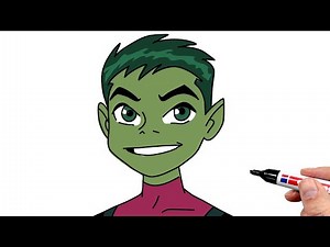 How to Draw Beast Boy (Teenager)