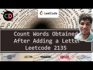 Count Words Obtained After Adding a Letter | Leetcode 2135 | Contest 275 |String | Bit Masking 🔥🔥🔥